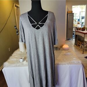 Etched Cotton Dress 
